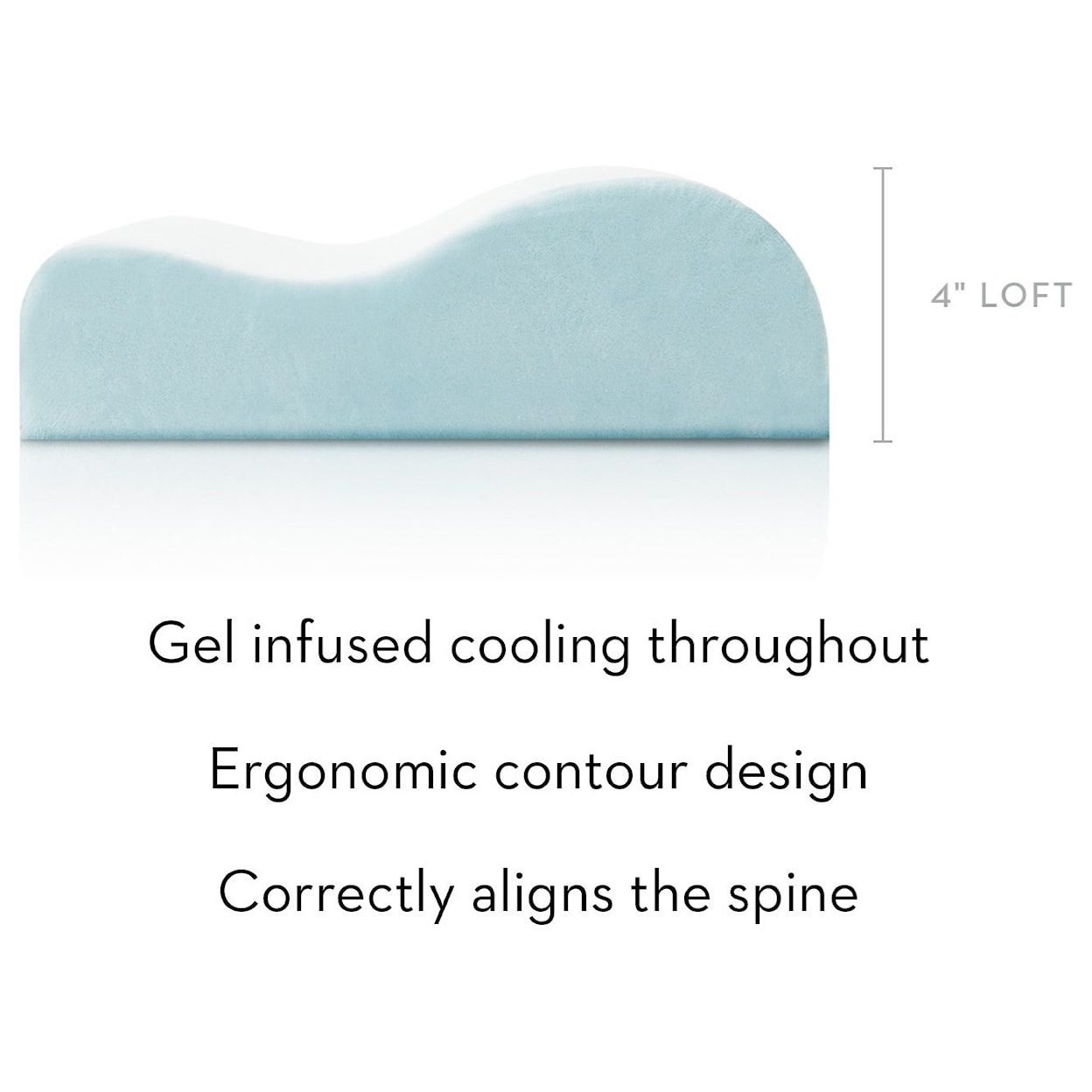 Malouf Contour Gel Dough Queen Contour Gel Dough Pillow