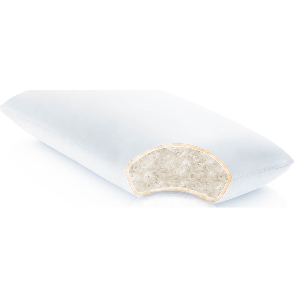 Malouf Cotton Encased Down Standard Cotton Encased Down Blend Pillow