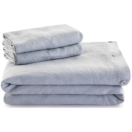 King 100% French Linen Duvet Set