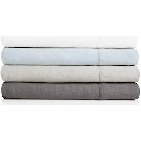 Queen 100% French Linen Sheet Set