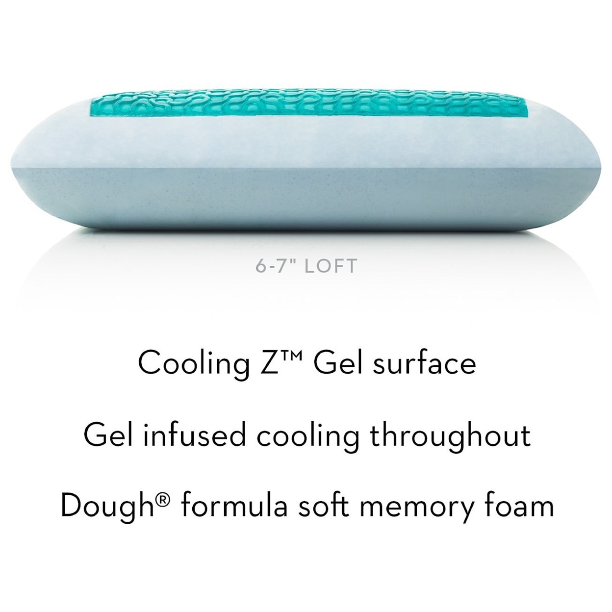 Malouf Gel Dough and Z™ Gel King Gel Dough + Z™ Gel High Loft Pillow