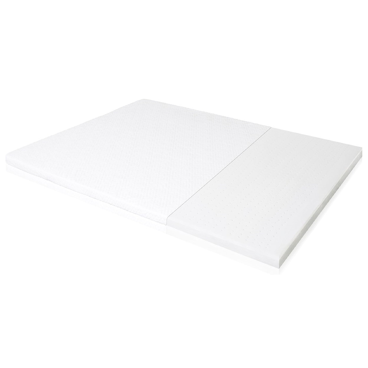 Malouf Latex Foam Full 2" Latex Foam Mattress Topper 