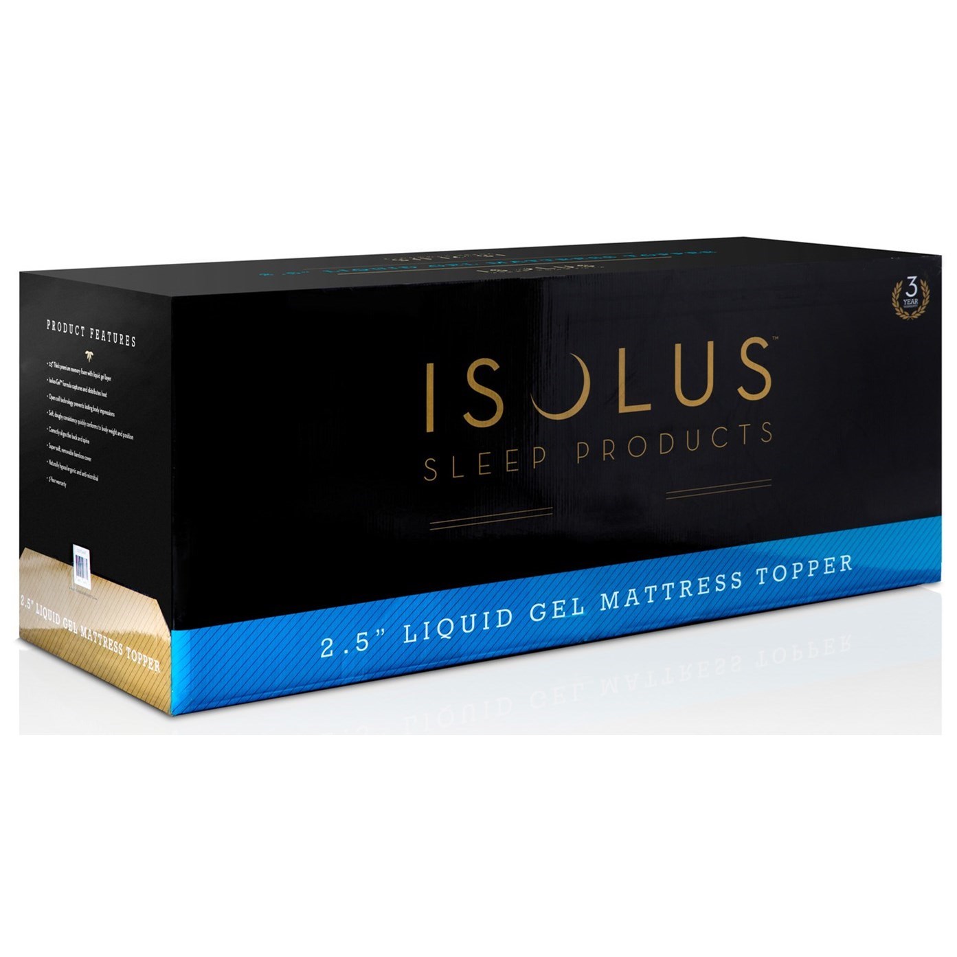 Queen 2.5" Liquid Gel Mattress Topper