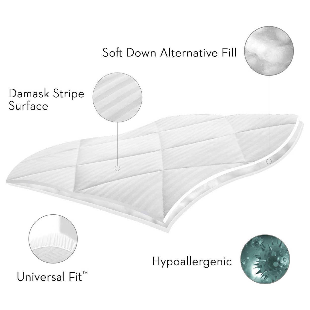 Malouf Mattress Pads Queen Mattress Pad 