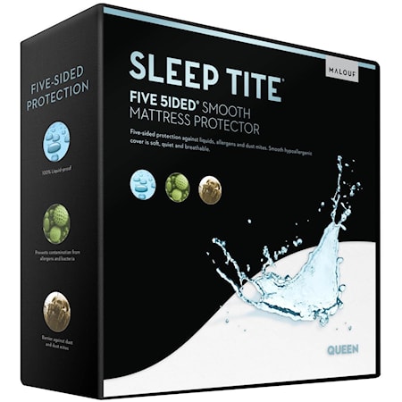Twin 5 Sided Smooth Mattress Protector