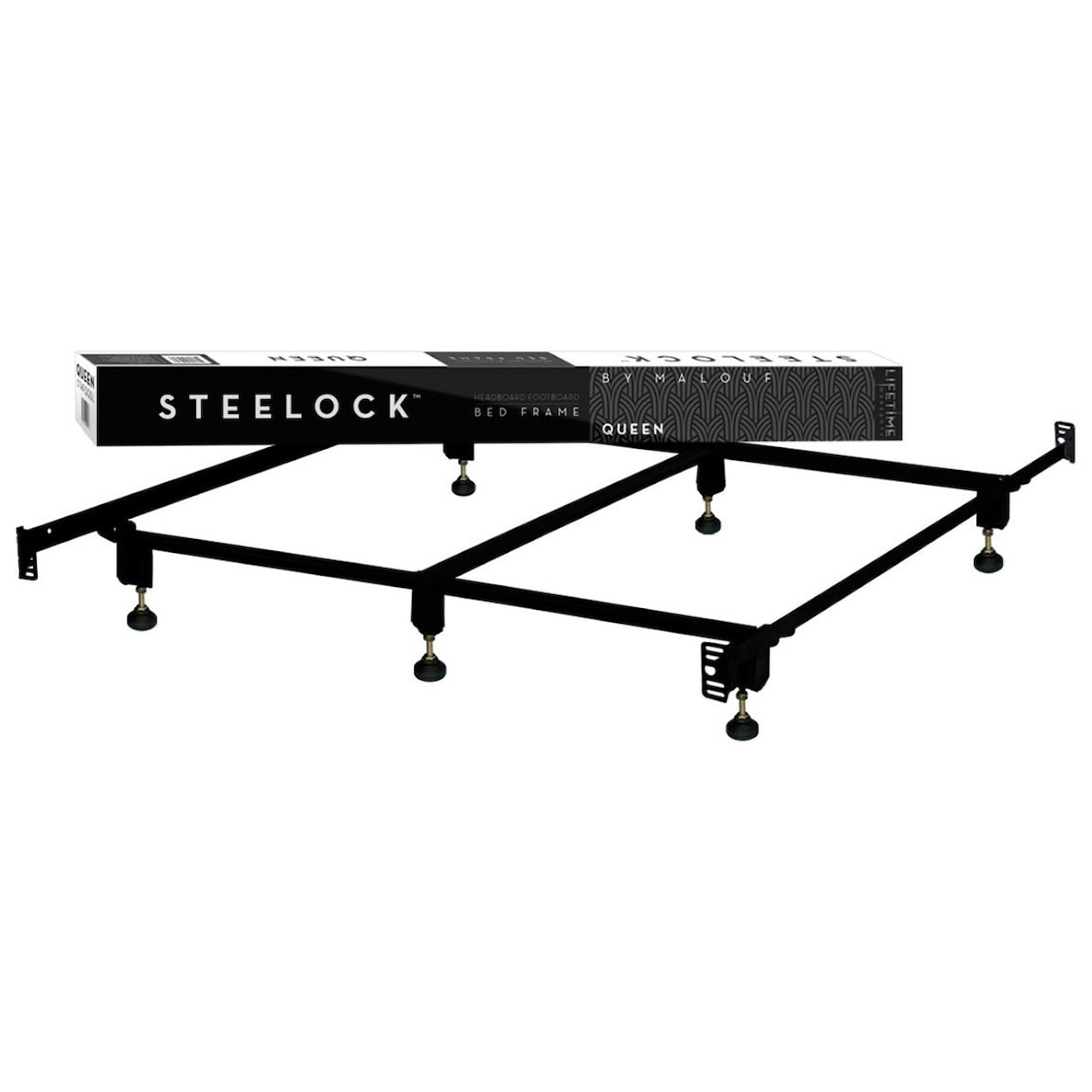 Malouf Steelock Cal King Steelock Bolt-On Bed Frame