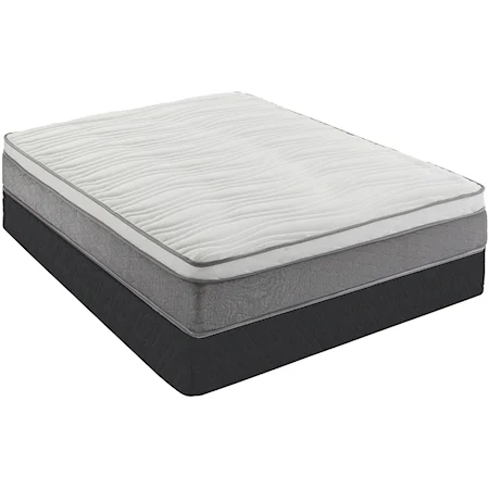 King 12" Plush Hybrid Mattress Set