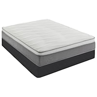 Twin Extra Long 12" Plush Hybrid Innerspring Mattress and 8" Superb Foundation