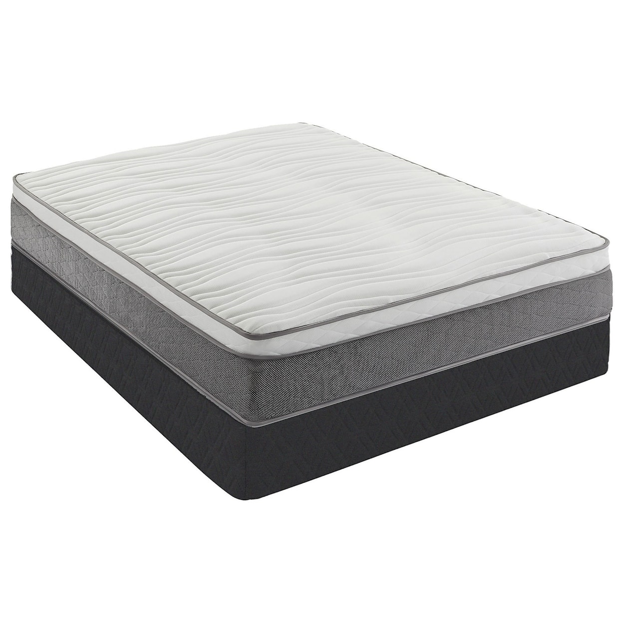 Malouf Weekender 12 King 12" Plush Hybrid Mattress Set