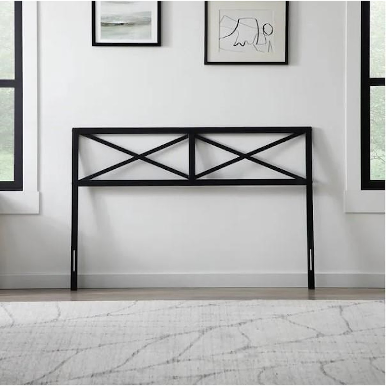 Malouf Weekender® Taylor Matte Black King Headboard