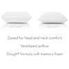 Malouf Zoned Dough Queen Zoned Dough Mid Loft Plush Pillow