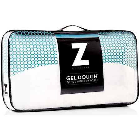 Queen Zoned Gel Dough Low Loft Pillow