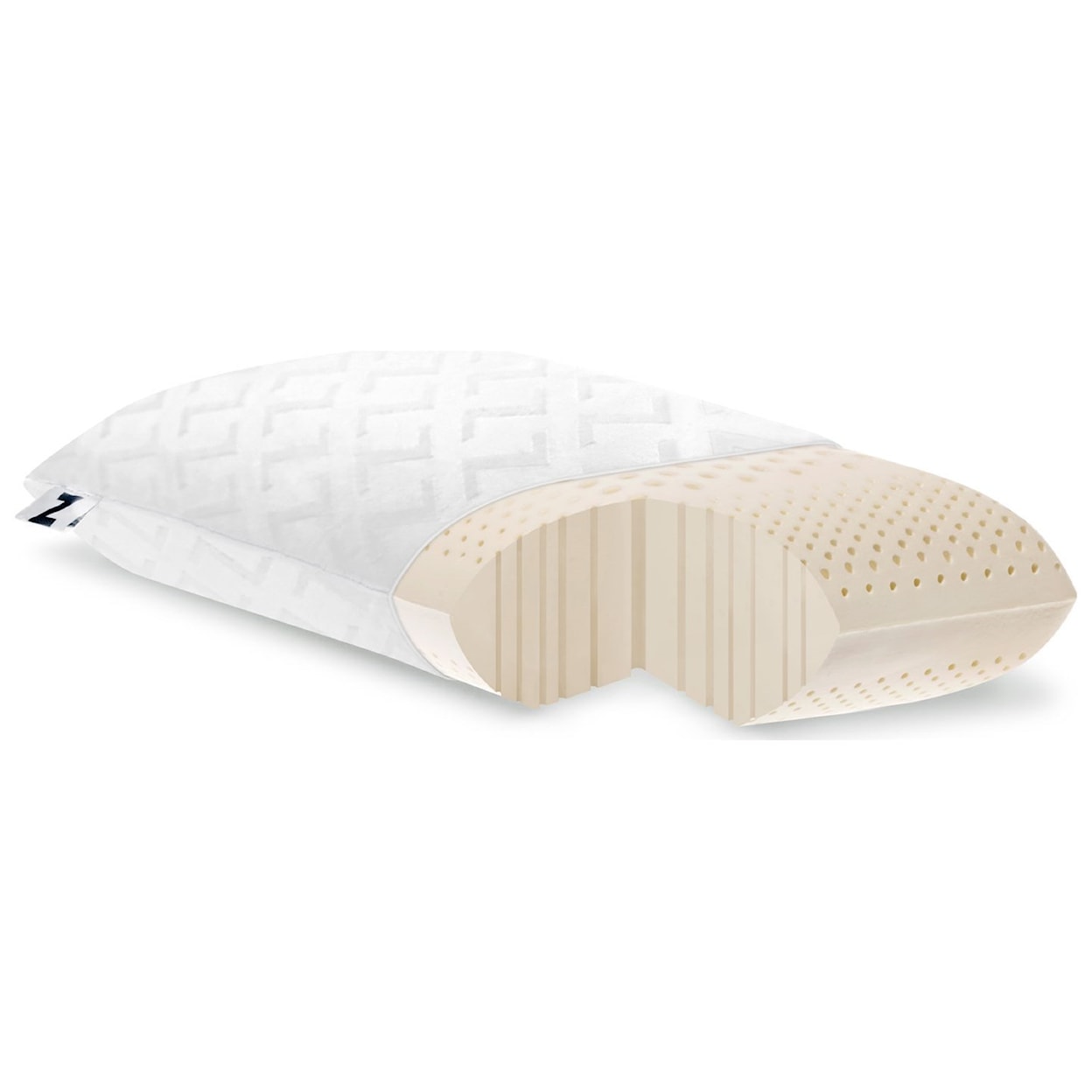 Malouf Zoned Talalay Latex Queen Zoned Talalay Latex Plush Pillow