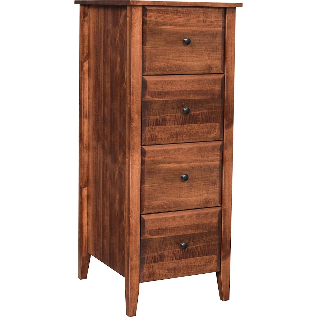 Maple Hill Woodworking Hampton 4-Drawer File Cabinet