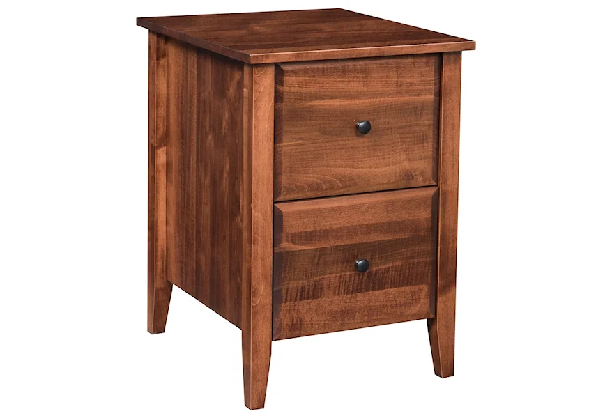 Hampton 2-Drawer File Cabinet by Maple Hill Woodworking at Saugerties Furniture Mart
