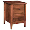 Maple Hill Woodworking Hampton 2-Drawer File Cabinet