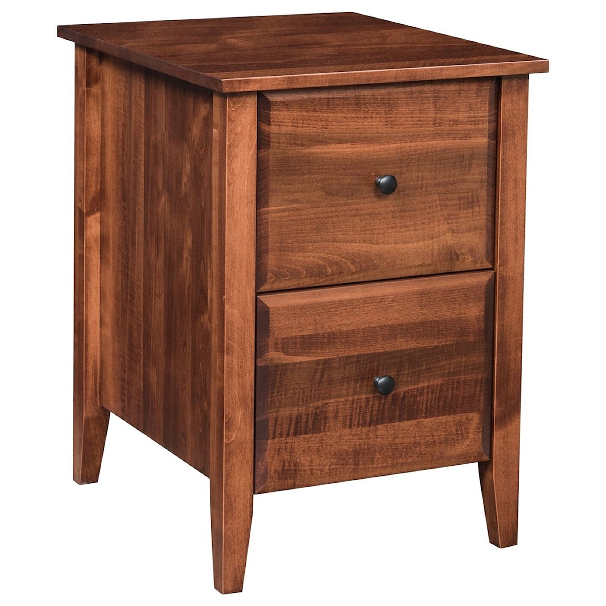 Maple Hill Woodworking Hampton 2-Drawer File Cabinet
