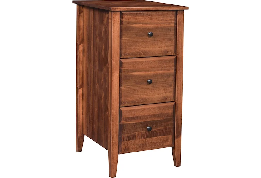 Hampton 3-Drawer File Cabinet by Maple Hill Woodworking at Saugerties Furniture Mart