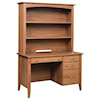 Maple Hill Woodworking Hampton Kneehole Desk and Hutch