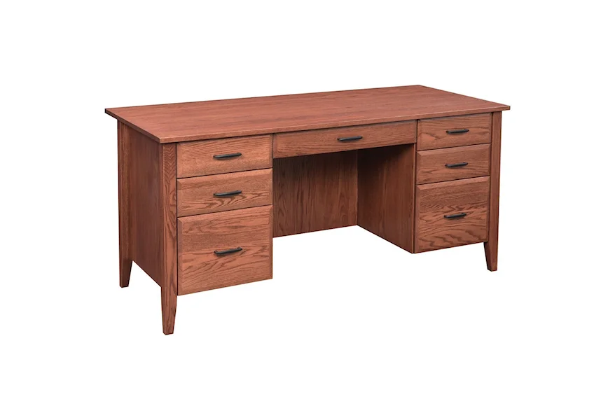 Hampton Executive Desk by Maple Hill Woodworking at Saugerties Furniture Mart