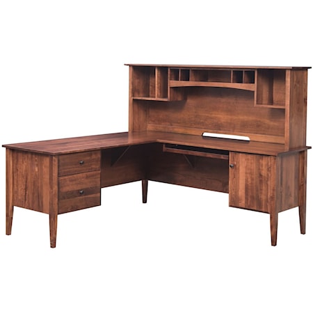 L-Corner Desk and Hutch