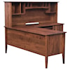 Maple Hill Woodworking Hampton L-Corner Desk and Hutch