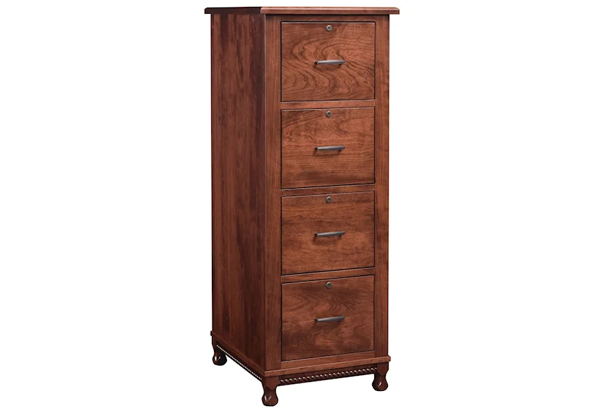 Henry Stephens 4-Drawer File Cabinet by Maple Hill Woodworking at Saugerties Furniture Mart