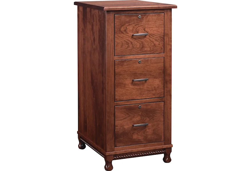 Henry Stephens 3-Drawer File Cabinet by Maple Hill Woodworking at Saugerties Furniture Mart