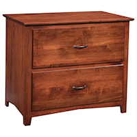 Customizable Solid Wood 2-Drawer Lateral File Cabinet