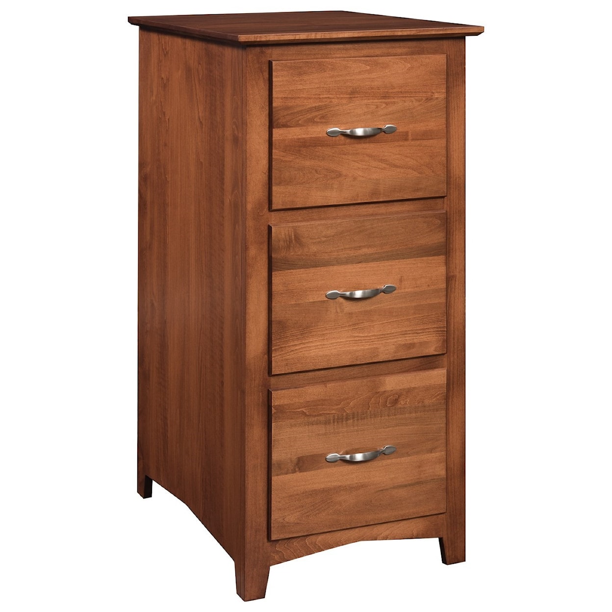 Maple Hill Woodworking Linwood 3-Drawer File