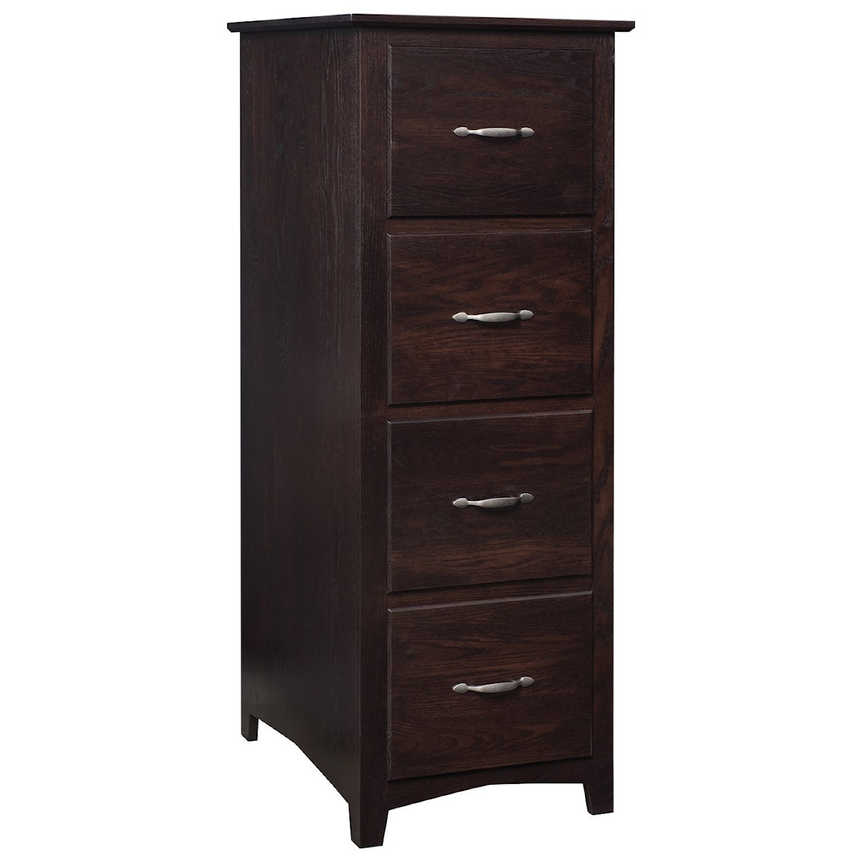Maple Hill Woodworking Linwood 4-Drawer File Cabinet