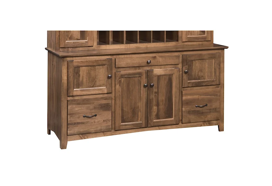 Linwood 60" Computer Credenza by Maple Hill Woodworking at Saugerties Furniture Mart