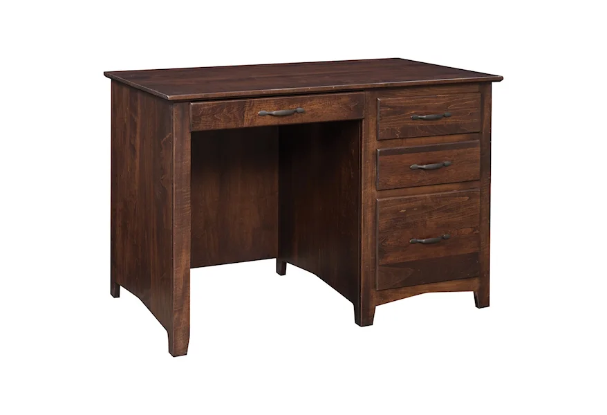 Linwood Kneehole Desk by Maple Hill Woodworking at Saugerties Furniture Mart
