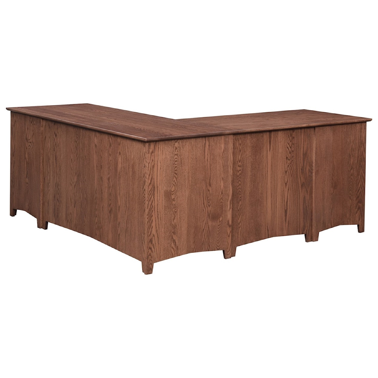 Maple Hill Woodworking Linwood L-Shape Corner Desk