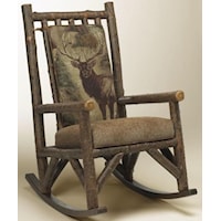 Casual Rocker Chair with Removable Cushions