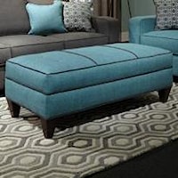 Casual Modern Jumbo Storage Ottoman