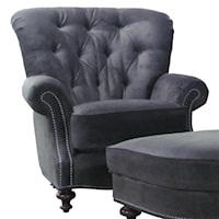 Traditional Chair with Tufted Back