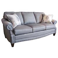 Transitional Sofa with Queen Sleeper