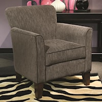 Contemporary Small Scale Chair with Customizable Upholstery
