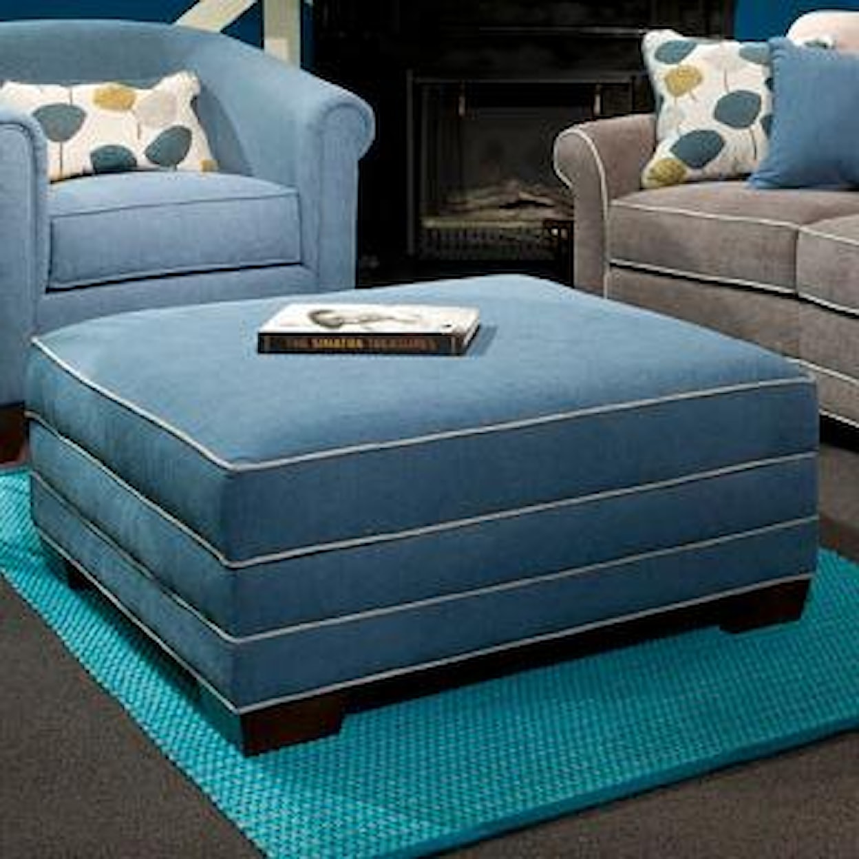 Marshfield Simply Yours Custom Built Square Storage Ottoman