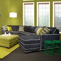 Three Piece <b>Customizable</b> Sectional Sofa with LAF Cuddler