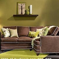 Two Piece <b>Customizable</b> Sectional Sofa with RAF Corner Loveseat