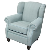 Casual Modern Wing Back Chair