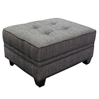 Chair Ottoman with Tufted Top