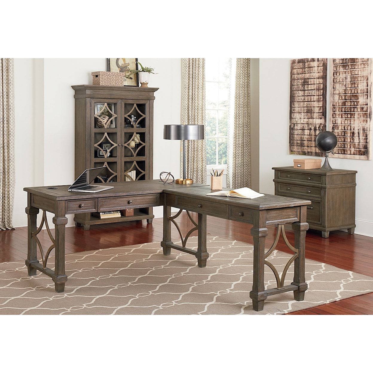 Martin Home Furnishings Carson Open L-Shaped Desk