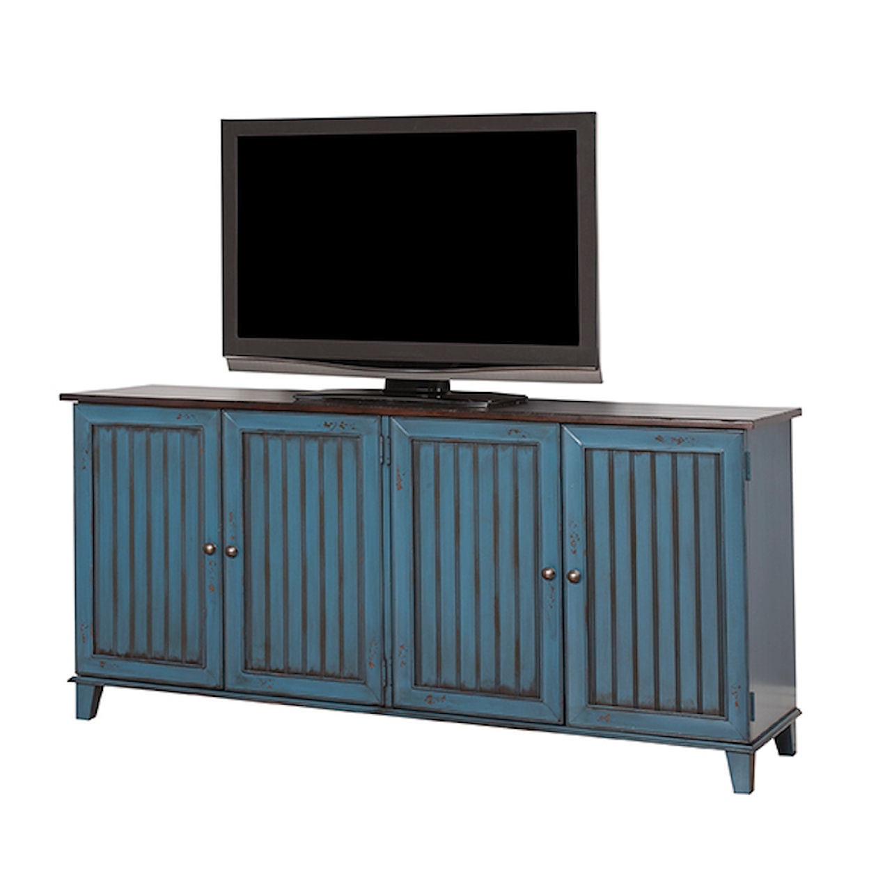 Martin Home Furnishings Eclectic Home Entertainment & Storage 72" TV Console