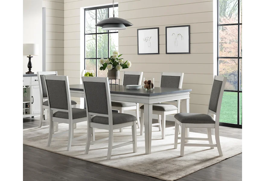 Del Mar 7 Piece Two-Tone Dining Set by Martin Svensson Home at Sam Levitz Furniture