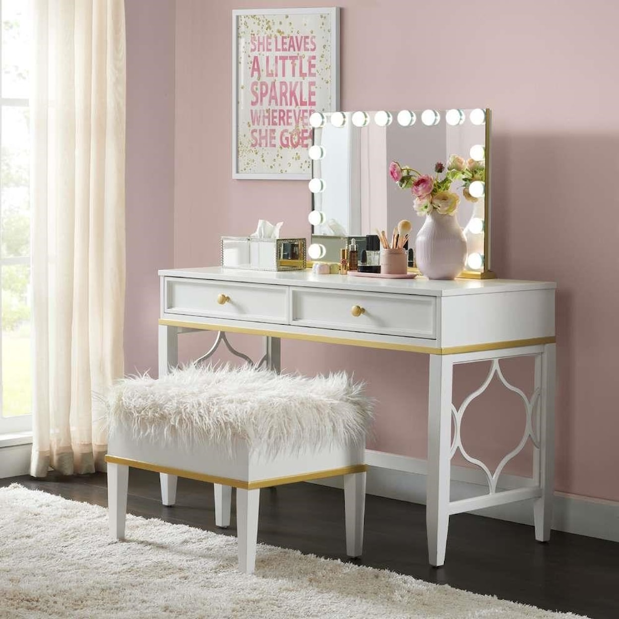 Martin Svensson Home Emma Vanity and Stool