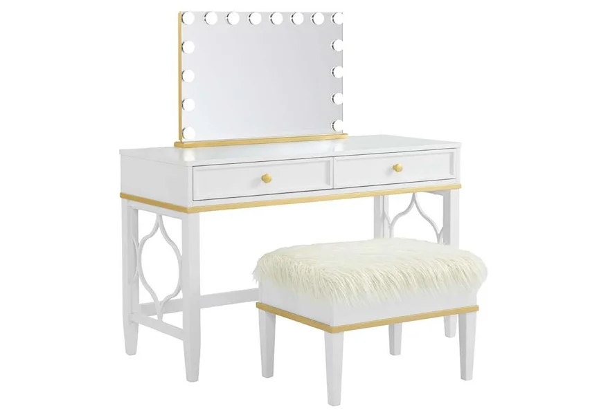 Emma Vanity and Stool by Martin Svensson Home at Del Sol Furniture
