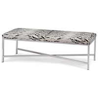 Pax Chrome Fabric Bench